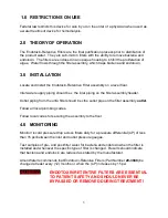 Preview for 3 page of AmeriWater 20-3021 Operation Manual