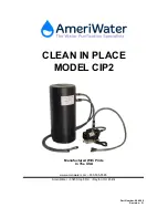 Preview for 1 page of AmeriWater CLEAN IN PLACE CIP2 Manual