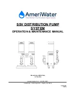 AmeriWater DISTRIBUTION PUMP SYSTEM Operation & Maintenance Manual preview