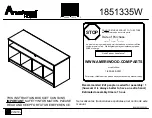 Ameriwood HOME 1851335W Assembly Manual предпросмотр