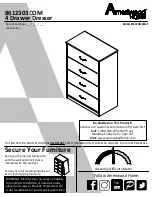 Ameriwood HOME 4 Drawer Dresser 8612303COM Instruction Booklet preview