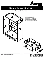 Предварительный просмотр 5 страницы Ameriwood HOME 4 Drawer Dresser 8612303COM Instruction Booklet
