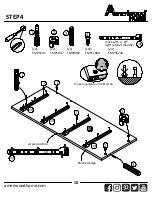 Предварительный просмотр 10 страницы Ameriwood HOME 4 Drawer Dresser 8612303COM Instruction Booklet