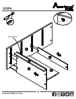 Предварительный просмотр 12 страницы Ameriwood HOME 4 Drawer Dresser 8612303COM Instruction Booklet