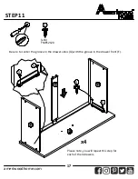 Предварительный просмотр 17 страницы Ameriwood HOME 4 Drawer Dresser 8612303COM Instruction Booklet
