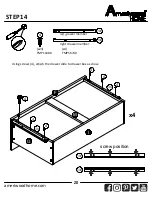 Предварительный просмотр 20 страницы Ameriwood HOME 4 Drawer Dresser 8612303COM Instruction Booklet