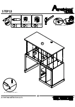 Предварительный просмотр 22 страницы Ameriwood HOME 4432903COM Instruction Booklet