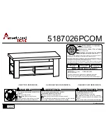 Ameriwood HOME 5187026PCOM Manual preview