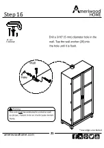 Предварительный просмотр 21 страницы Ameriwood HOME 5278196COM Manual