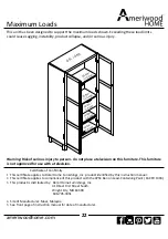 Предварительный просмотр 22 страницы Ameriwood HOME 5278196COM Manual