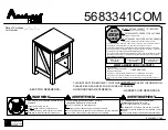 Preview for 1 page of Ameriwood HOME 5683341COM Manual