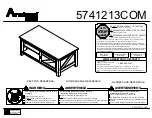 Ameriwood HOME 5741213COM Assembly Instructions Manual preview