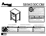 Ameriwood HOME 5894330COM Manual preview