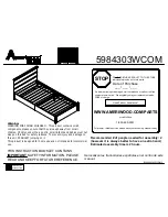 Ameriwood HOME 5984303WCOM Instruction Booklet preview