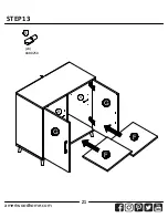 Preview for 21 page of Ameriwood HOME 6544817COM Assembly Instructions Manual