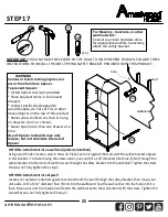 Preview for 25 page of Ameriwood HOME 7131222EBL Instruction Booklet