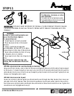 Предварительный просмотр 19 страницы Ameriwood HOME 7226341EBL Manual