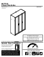 Ameriwood HOME 8077333 Assembly Instructions Manual preview