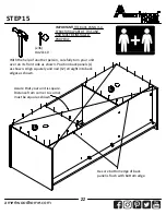 Предварительный просмотр 22 страницы Ameriwood HOME 8620015WCOM Assembly Instructions Manual