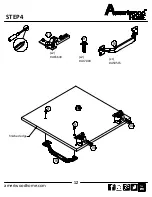 Предварительный просмотр 12 страницы Ameriwood HOME 9833341COM Assembly Manual