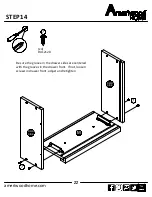 Предварительный просмотр 22 страницы Ameriwood HOME 9833341COM Assembly Manual