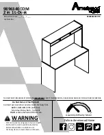 Ameriwood HOME 9896340COM Instruction Booklet preview