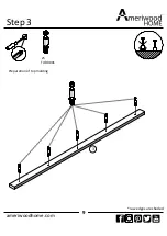 Предварительный просмотр 9 страницы Ameriwood HOME Carver Queen Headboard 5988196COM Instruction Booklet