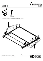 Предварительный просмотр 14 страницы Ameriwood HOME Carver Queen Headboard 5988196COM Instruction Booklet