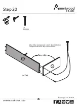 Предварительный просмотр 26 страницы Ameriwood HOME Colebrook 5555550COM Assembly Instructions Manual