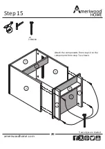 Preview for 20 page of Ameriwood HOME Colebrook Nightstand 5967303COM Instruction Booklet