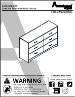 Ameriwood HOME Crescent Point 6 Drawer Dresser Assembly Manual preview