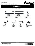 Preview for 5 page of Ameriwood HOME Crescent Point 6 Drawer Dresser Assembly Manual