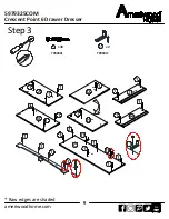 Preview for 9 page of Ameriwood HOME Crescent Point 6 Drawer Dresser Assembly Manual