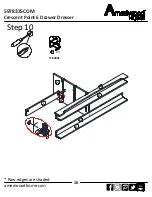 Preview for 16 page of Ameriwood HOME Crescent Point 6 Drawer Dresser Assembly Manual