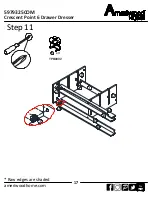 Preview for 17 page of Ameriwood HOME Crescent Point 6 Drawer Dresser Assembly Manual