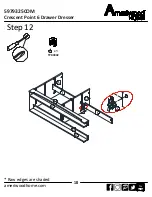 Preview for 18 page of Ameriwood HOME Crescent Point 6 Drawer Dresser Assembly Manual