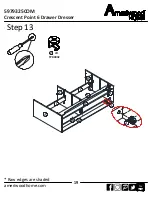 Preview for 19 page of Ameriwood HOME Crescent Point 6 Drawer Dresser Assembly Manual