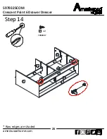 Preview for 20 page of Ameriwood HOME Crescent Point 6 Drawer Dresser Assembly Manual