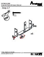 Preview for 23 page of Ameriwood HOME Crescent Point 6 Drawer Dresser Assembly Manual