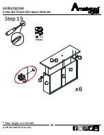 Preview for 25 page of Ameriwood HOME Crescent Point 6 Drawer Dresser Assembly Manual