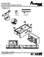 Preview for 27 page of Ameriwood HOME Crescent Point 6 Drawer Dresser Assembly Manual