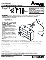 Preview for 28 page of Ameriwood HOME Crescent Point 6 Drawer Dresser Assembly Manual