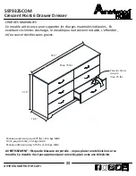 Preview for 33 page of Ameriwood HOME Crescent Point 6 Drawer Dresser Assembly Manual