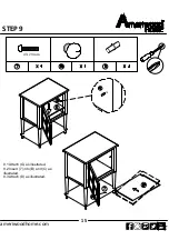 Preview for 15 page of Ameriwood HOME Fairmont 8969872COM Instruction Booklet