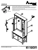 Preview for 39 page of Ameriwood HOME Hall Tree 4516213COM Assembly Instructions Manual