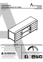 Ameriwood HOME MONTANA RANCH TV STAND 6484909COM Manual preview