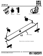 Preview for 21 page of Ameriwood HOME NOVOGRATZ 5744015COM Instruction Booklet