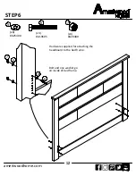 Предварительный просмотр 12 страницы Ameriwood HOME Queen Headboard 5922222COM Instruction Booklet