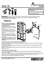 Preview for 22 page of Ameriwood HOME Remington 6463872COM Instruction Booklet