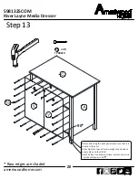 Preview for 20 page of Ameriwood HOME River Layne 5981325COM Assembly Instructions Manual